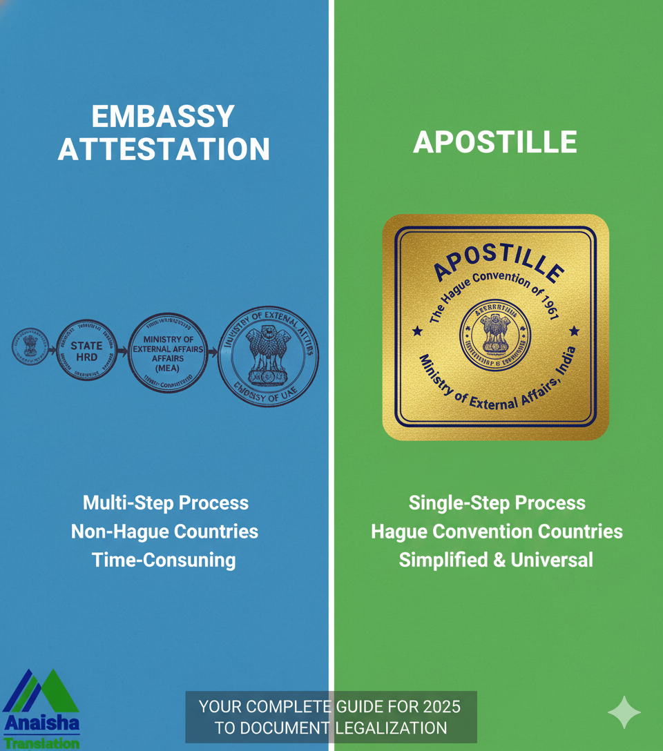Apostille vs. Embassy Attestation: Your Complete Guide for 2025 to Document Legalization