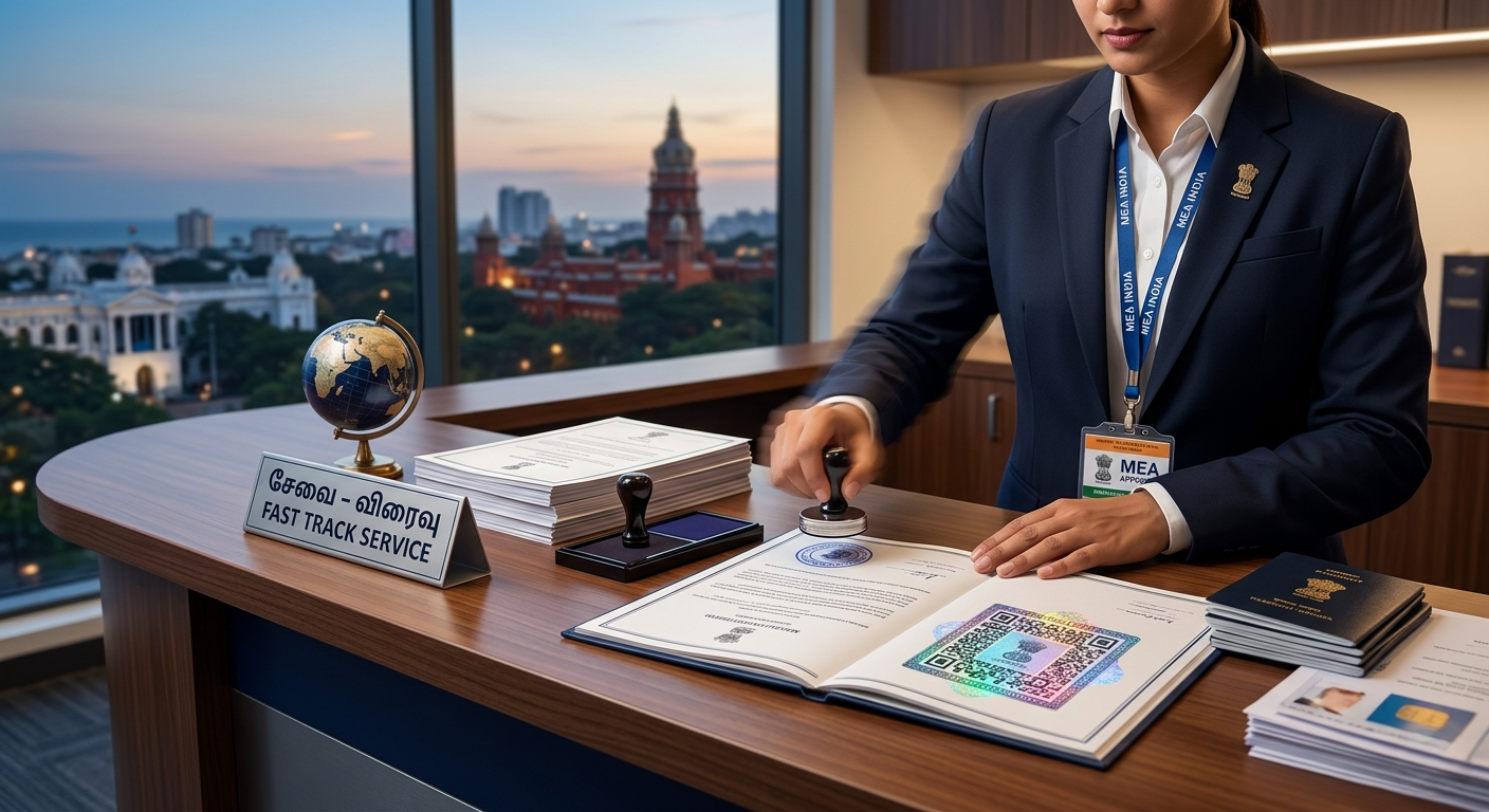 Fast Track Apostille & Document Attestation Chennai | MEA Approved