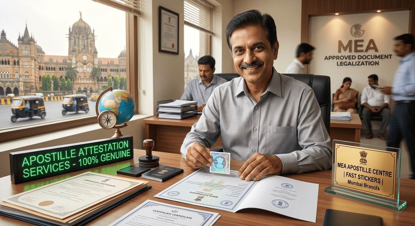 100% Genuine Apostille Attestation in Mumbai | Fast MEA Stickers